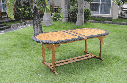 table de jardin Sumatra teck huilé