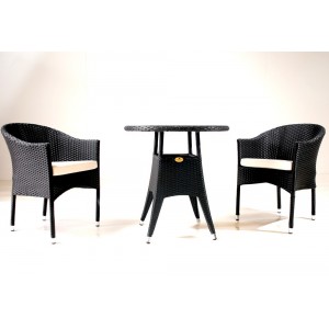 Salon de jardin en résine 2 places