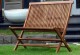 Banc en teck pliant - double chaise de jardin
