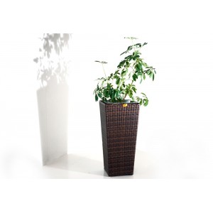 Cache pot jardiere en résine tressée – décoration de jardin