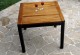 Table en teck et résine - modèle carré 90x90 cm
