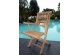 Fauteuil de jardin en teck brut - Hanton - chaise pliante