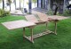Table en teck brut naturel XXL