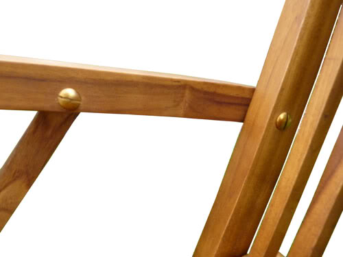 2 fauteuils pliants de jardin kuta en teck huilé