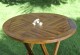 Table de jardin pliante en teck huilé - diametre 70 cm