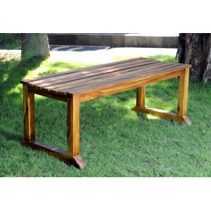 Banc de jardin en teck huilé 120 cm – banc extérieur