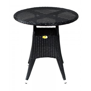 Table bistrot en résine tressée