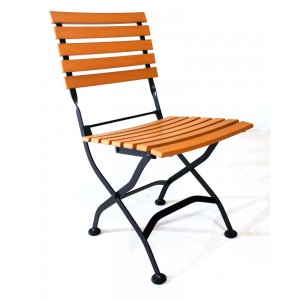 Chaise de jardin en Polywood et fer forgé – chaises pliantes.
