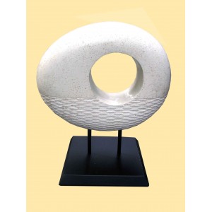 statue en pierre blanche – hauteur 50 cm