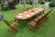 Salon de jardin en Teck SUMATRA huilé avec table double rallonge