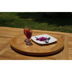 plateau en teck pour le service