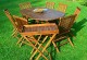 Salon en teck BALI 8 places avec table 120-180 cm