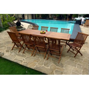 ensemble de jardin en teck massif