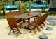 Salon de jardin en teck 10 personnes : Flores