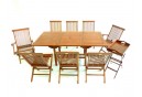 Ensemble de jardin en Teck Lombok + desserte