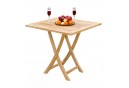 Table pliante en teck 70x70 cm carré