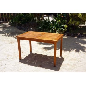 Table de jardin en teck huilé 120 x 70 cm