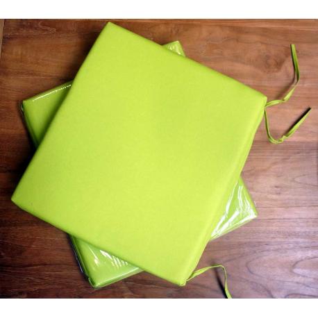 coussin vert Lime en toile pour chaises et fauteuils pliants en teck
