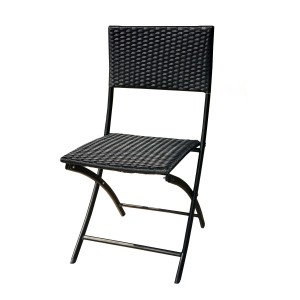 Fauteuil de jardin en résine poly rotin : modèle Fidji