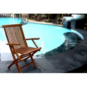 Fauteuil en Teck huilé