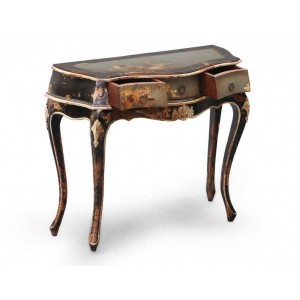 commode vintage aspect ancien en bois avec 3 tiroirs