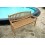 Banc d'extérieur en teck brut