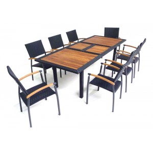 salon de jardin résine et teck : le raffinement au juste prix