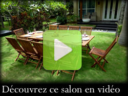video : salon de jardin en teck 10 places
