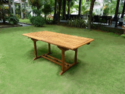 table de jardin à rallonge papillon