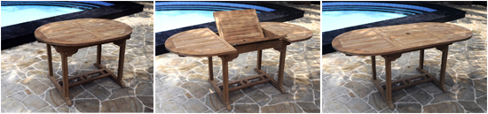 table de jardin en teck