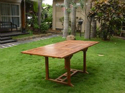 table de jardin en teck