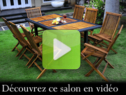salon de jardin en teck 8 places