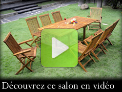 salon de jardin en teck lombok