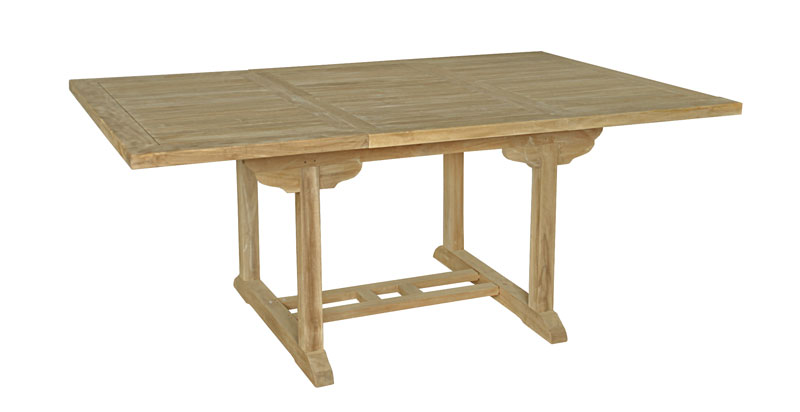 Ensemble Lombok brut avec 6 chaises pliante Fidji