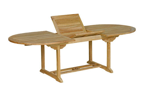 Mobilier extérieur en teck brut : ensemble Java-fidji 240 cm