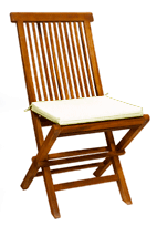 coussin pour chaise pliante en teck