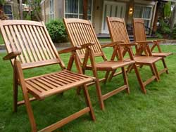fauteuils de jardin inclinable