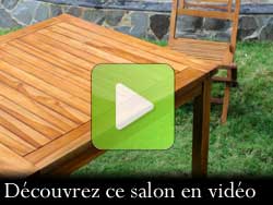 salon de jardin teck huile en video