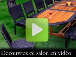video salon de jardin en teck