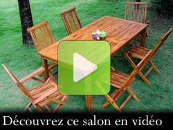 salon de jardin en teck : vidéo