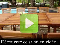 vidéo du salon en teck hanton sumatra
