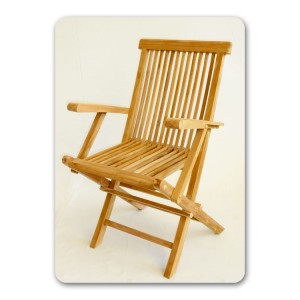 Fauteuil en teck naturel brut de grade (jardin/interieur)