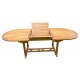 Table en teck ovale 10 places