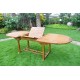 Table en teck ovale 10 places
