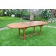 Table en teck ovale 10 places