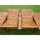 Salon de jardin en Teck huilé x12