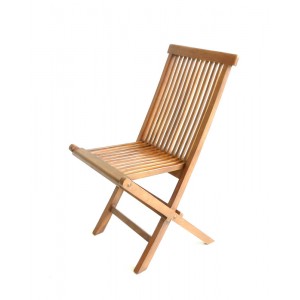 Chaises pliante en teck huilé : meuble de jardin