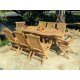 Ensemble de jardin en teck 8 places