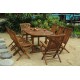 Ensemble salon de jardin teck 8 places