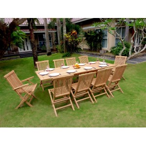 mobilier en teck : salon de jardin en teck brut naturel